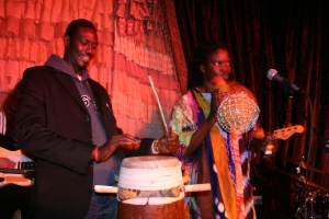 Moustapha Faye plays with Lamine toure and Group Saloum, at the Beehive.