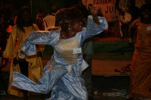 Dacer performing in Dakar, Senegal.